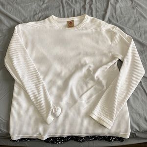 Nike ACG. Size- M, White long sleeve with black spotted undershirt.